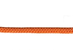 Шнур с наконечниками "крючок-прозрачный" для пакетов, Оранжевый, № 22, 4 мм, 100 шт